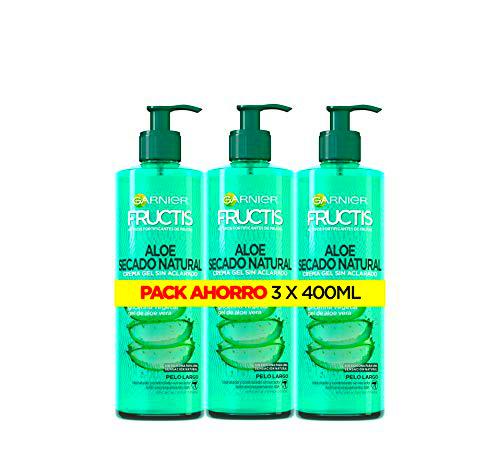 Garnier Fructis - Aloe Secado Natural, Gel Crema sin Aclarado