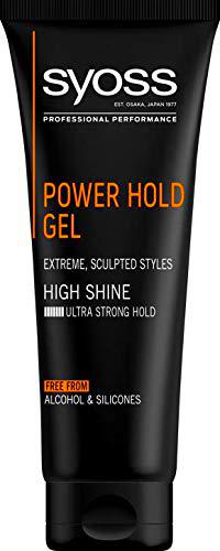 Syoss - Gel Power Hold, 6uds de 250ml (1.500ml), 48h de peinado bajo control