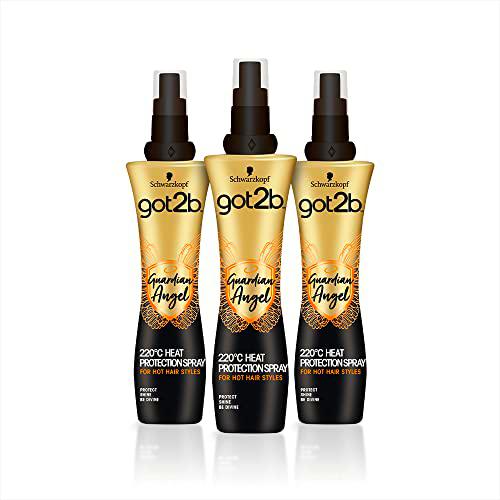 Got2b - Spray protector del calor Guardian Angel - 3uds de 200ml (600ml)