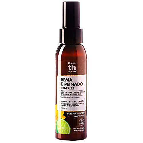 Thader TH Pharma Polifenoles Crema de Peinado Anti-Frizz con Extracto de Camelia Dorada