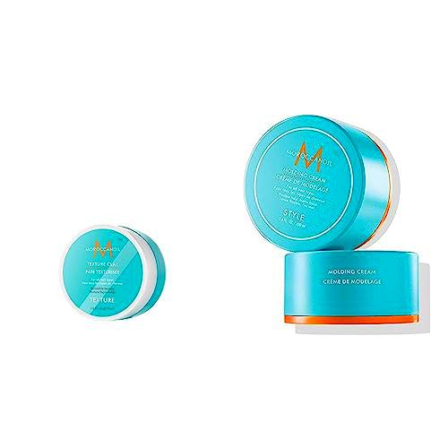 Moroccanoil Crema Moldeadora, 100 ml (Paquete de 1) &amp; Pasta Texturizadora, 75ml