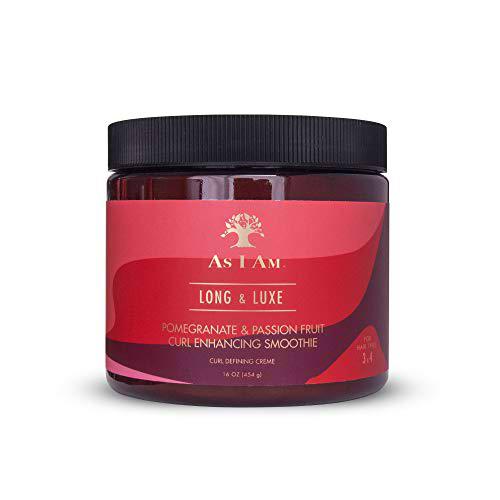 -AS I AM- Crema definidora de rizos/Smootihie &quot;Long &amp; Lux Enhancing Smoothie&quot; -454gr- Rizos de alta definición